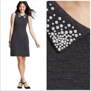 LOFT Wool Blend Peter Pan Collar Dress